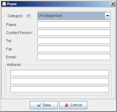 Add or edit Payee Information
